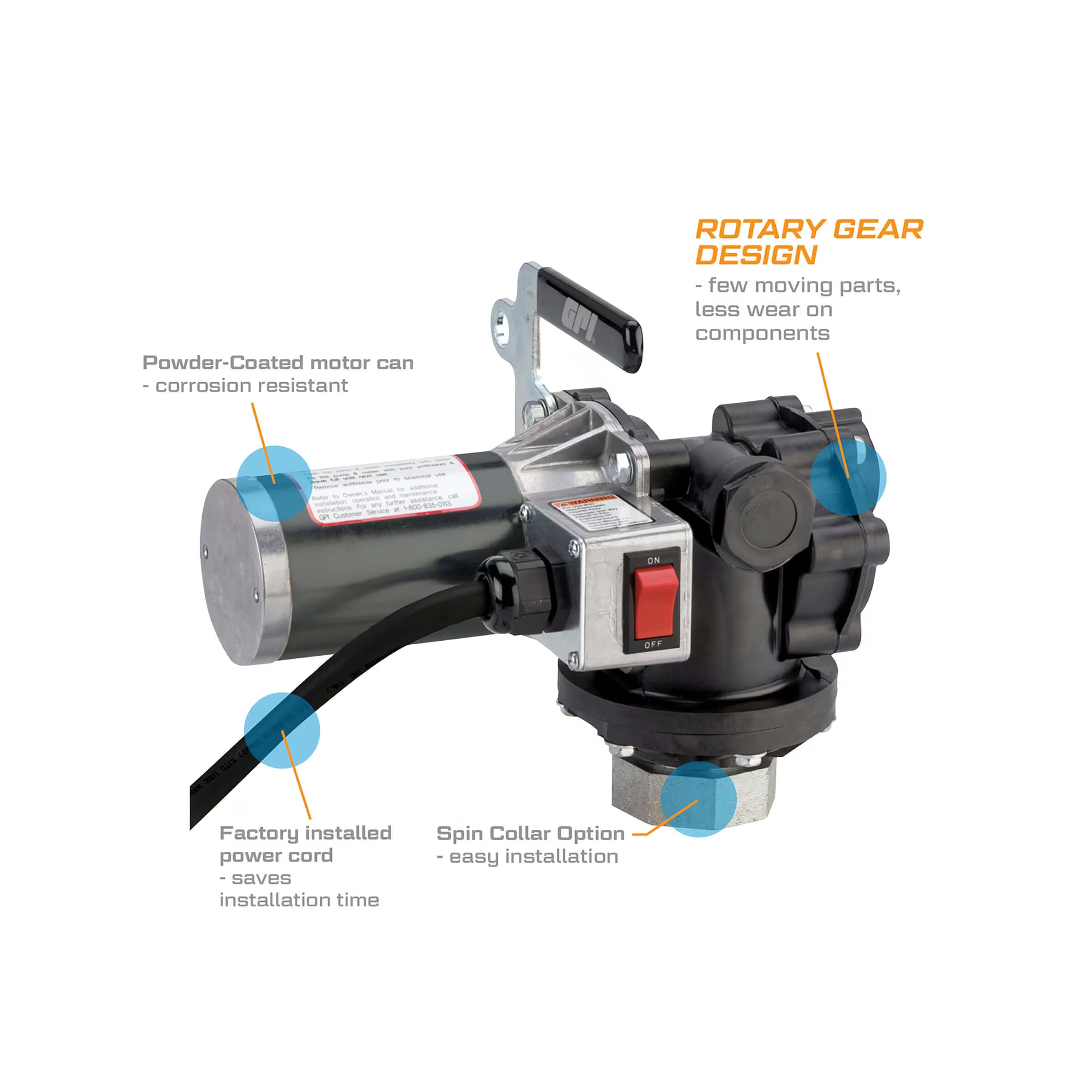 8 GPM 12V Chemical Transfer Pump