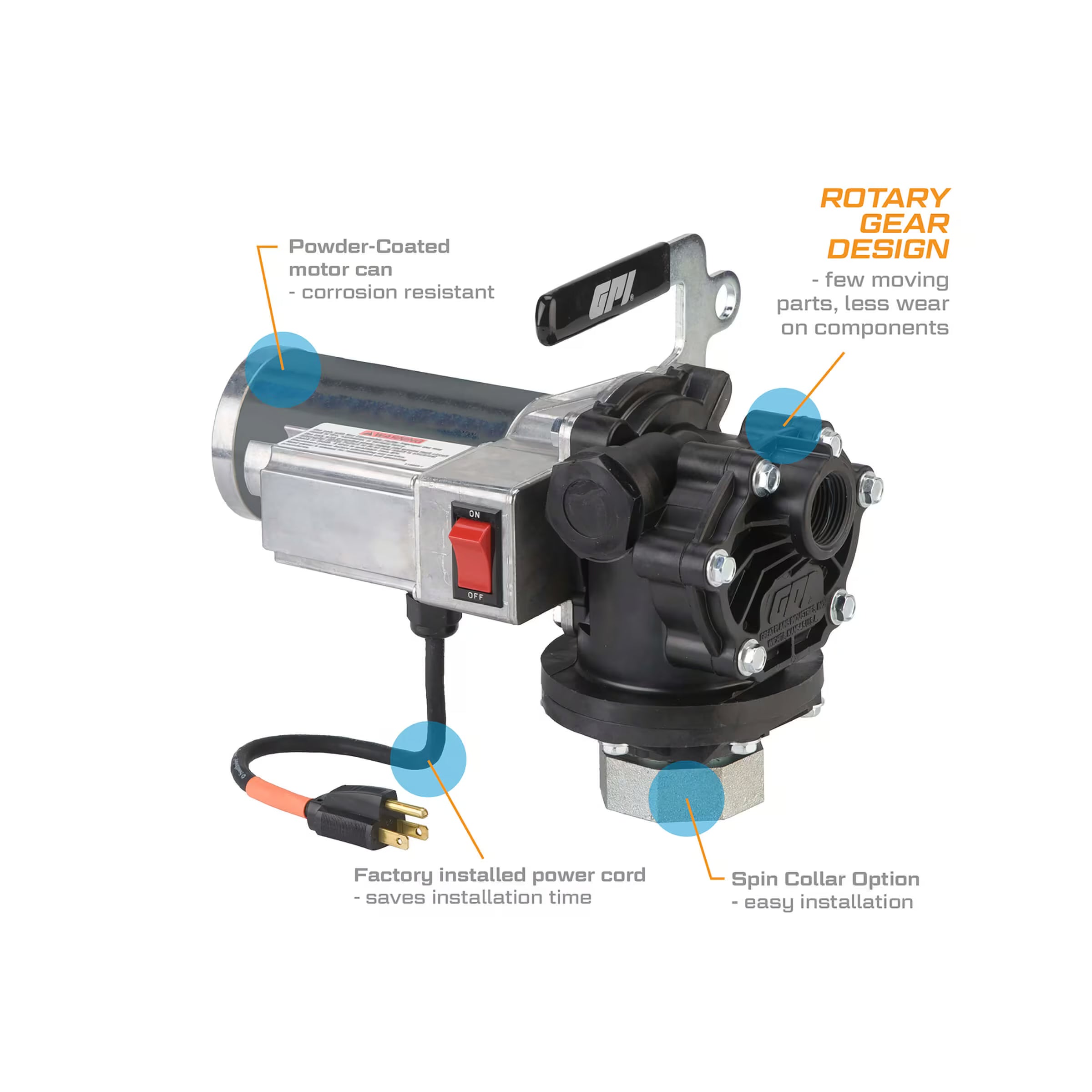 8 GPM 115V Oil Transfer Pump