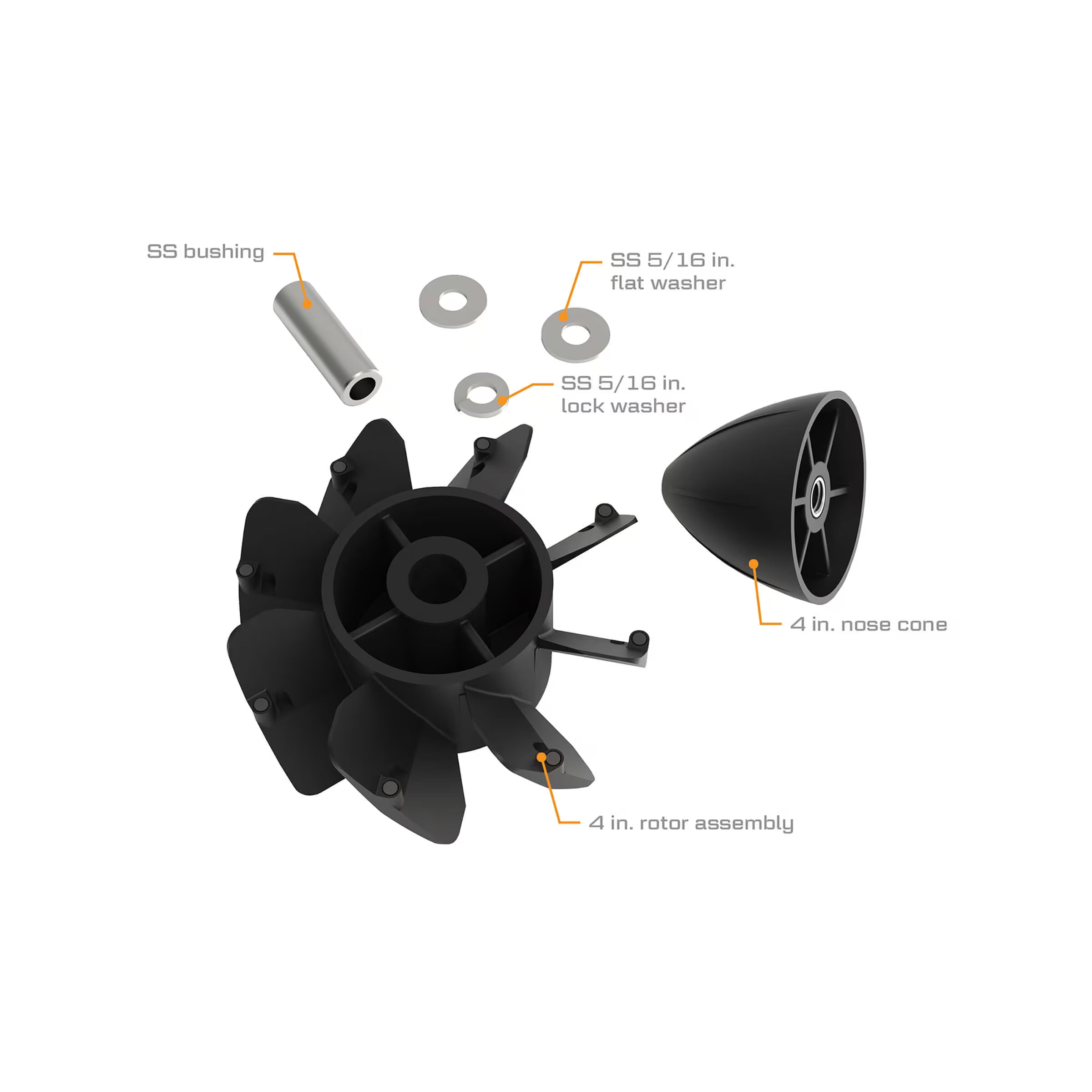 Replacement Rotor Kit for 4-inch TM Meters