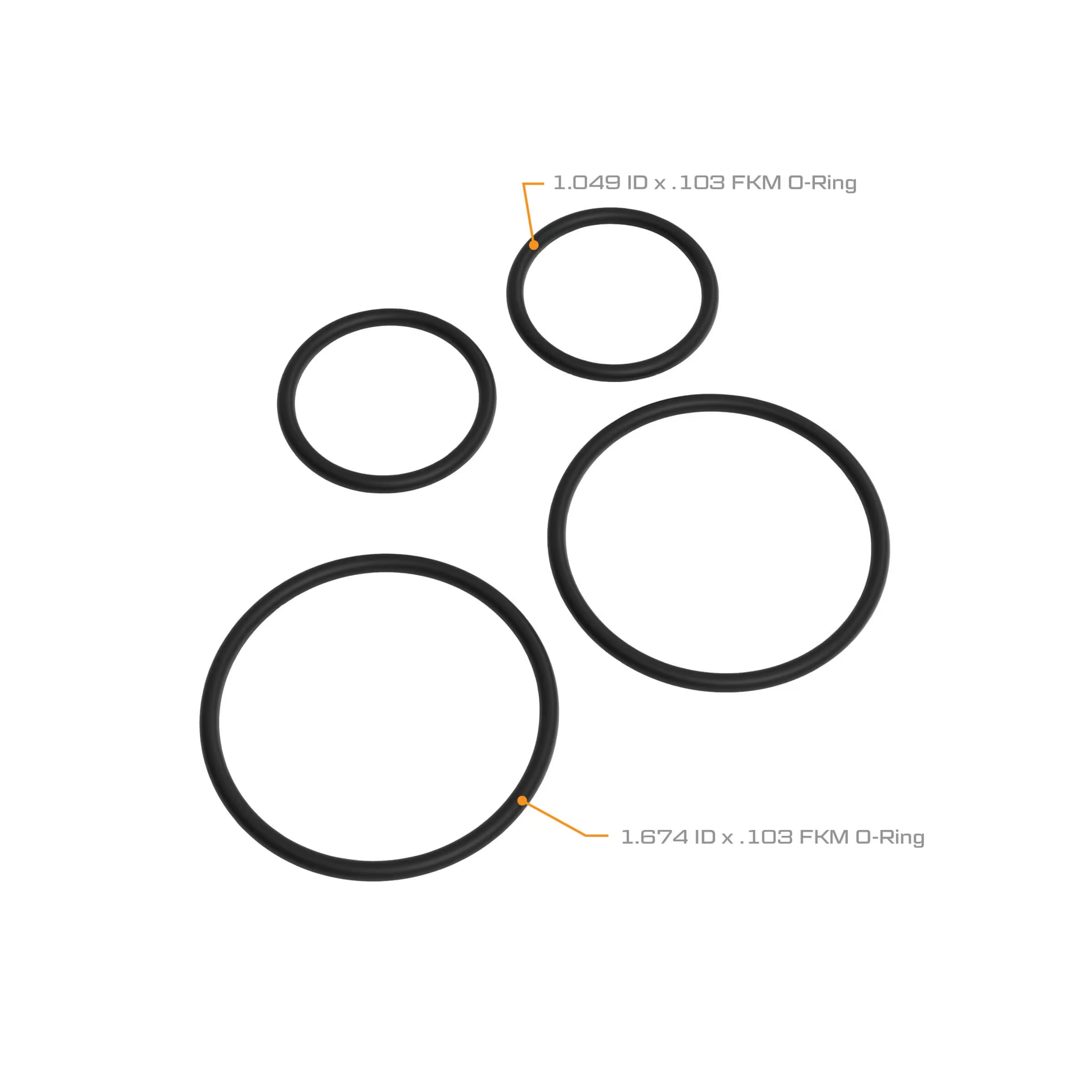 O-Ring Kit for G2 PVDF Series Flow Meters