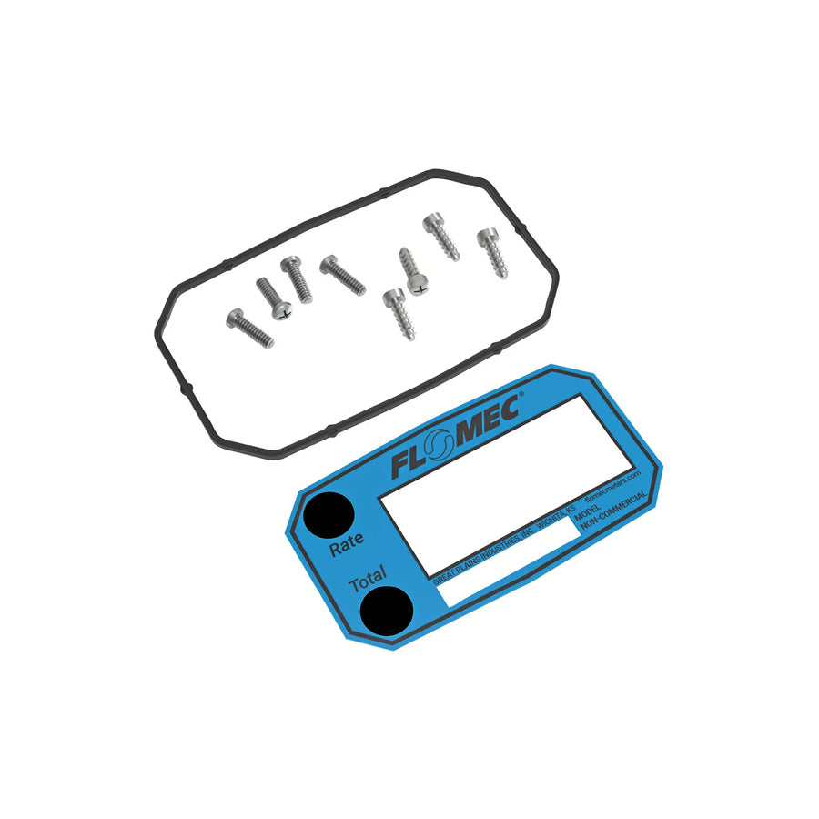 Q9 Display Decal, Seal, and Hardware Kit for A1 and 03A Series Flow Meters