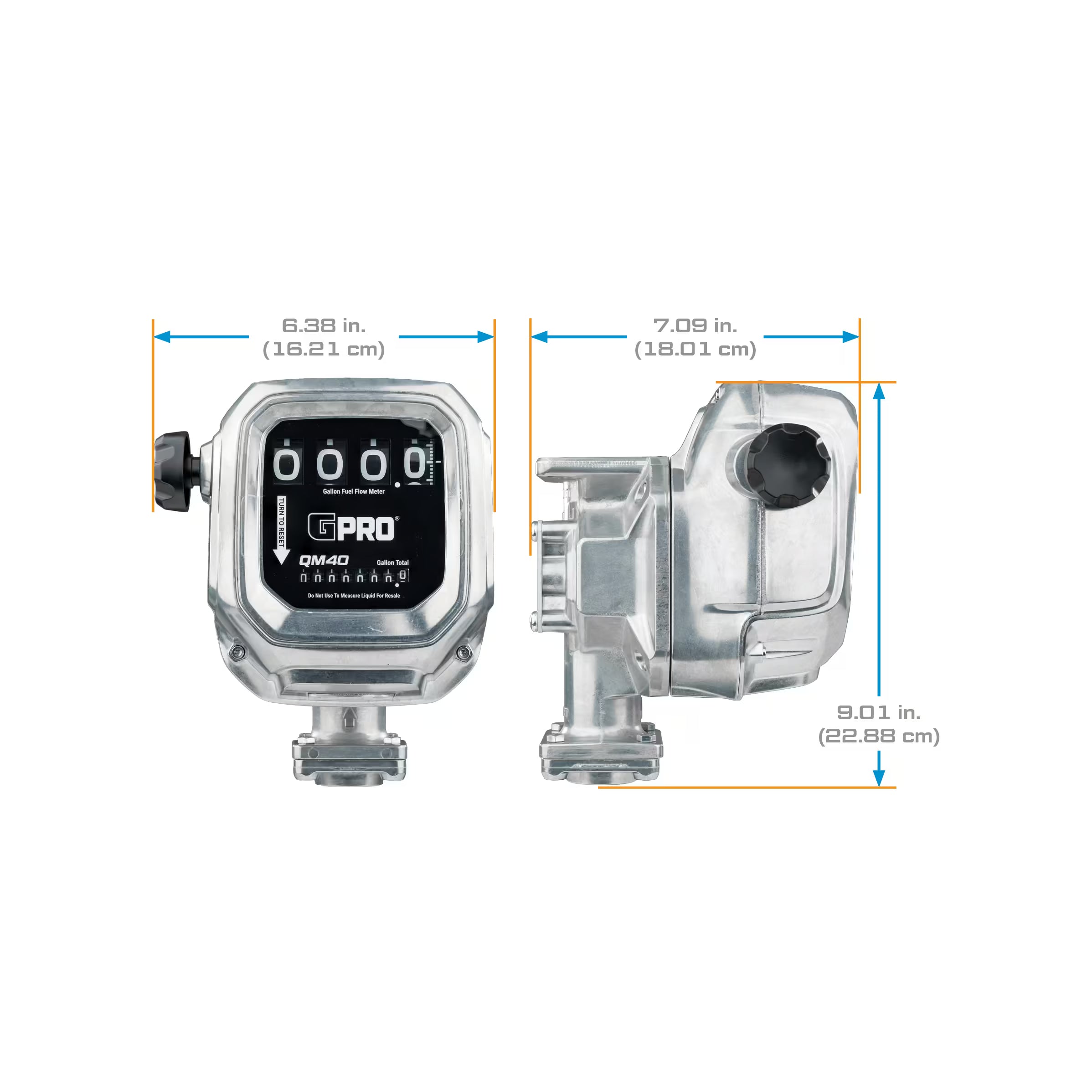 2-40 GPM 1/2% Mechanical Fuel Meter