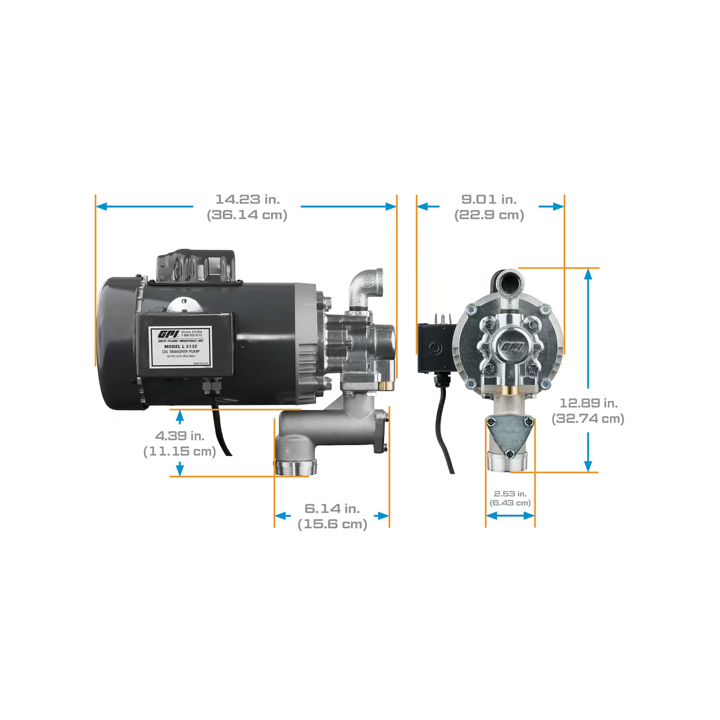 8 GPM 115/230V Oil Transfer Pump