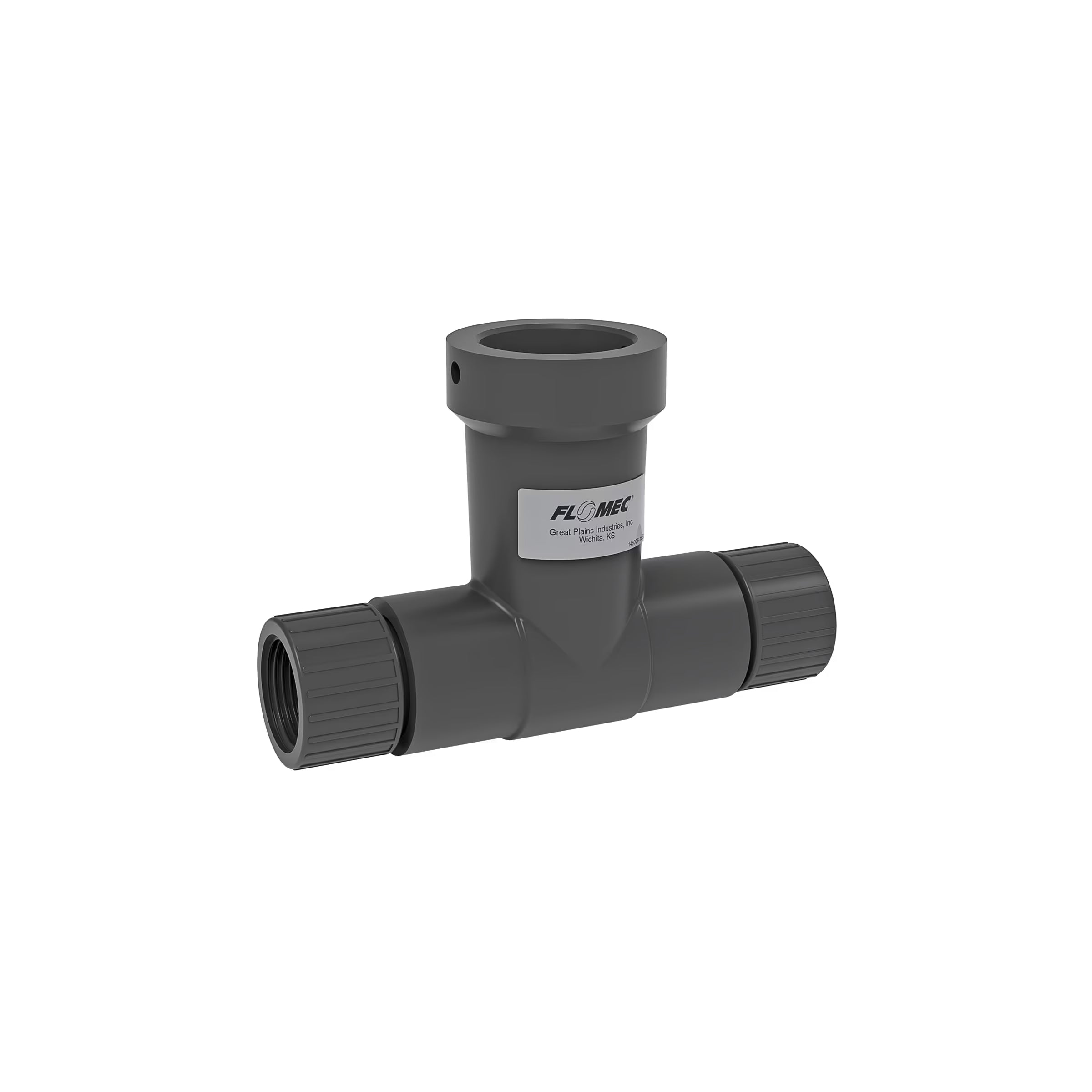 AQUAsonic 1" NPT Threaded PVC Tee