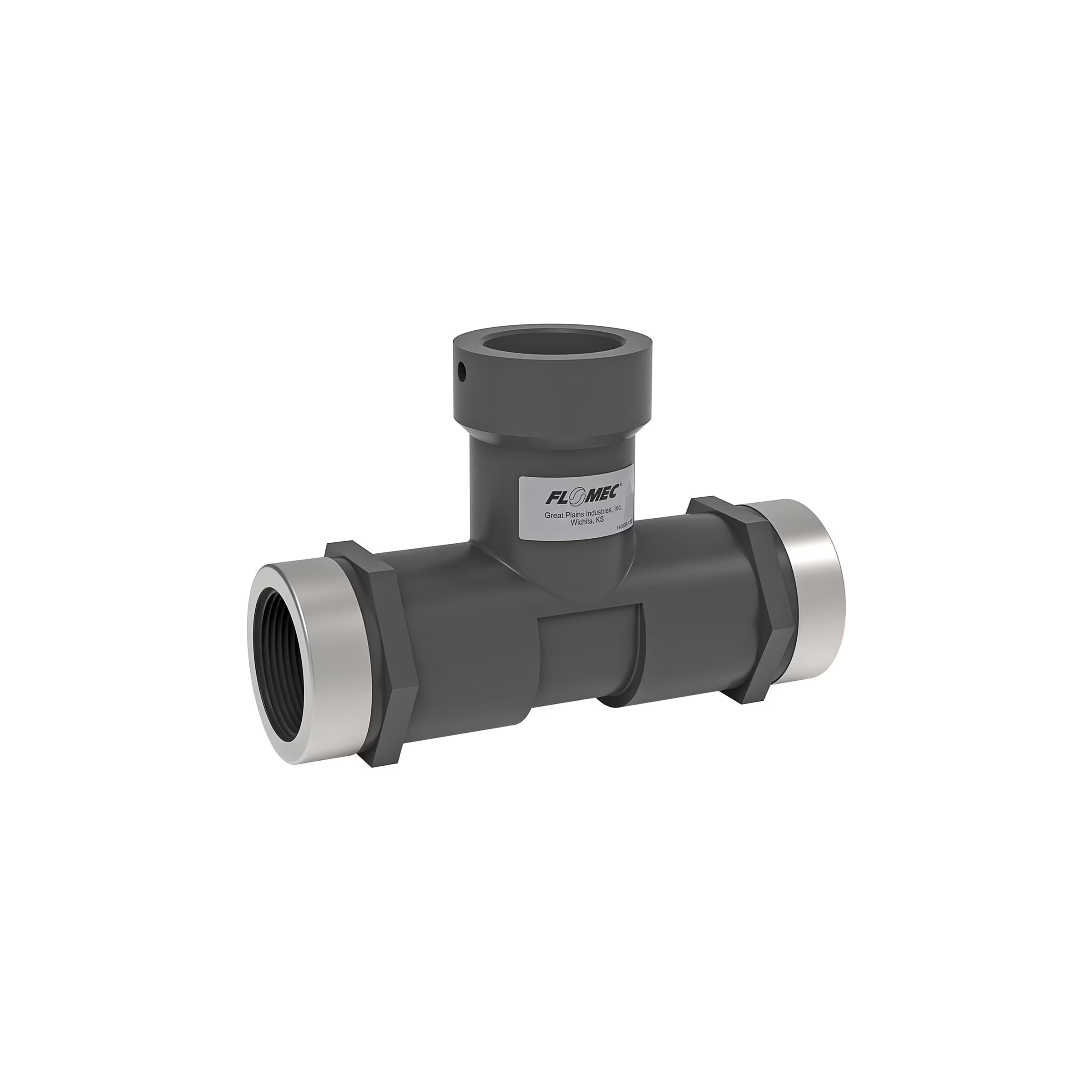 AQUAsonic 1-1/2" NPT Threaded PVC Tee
