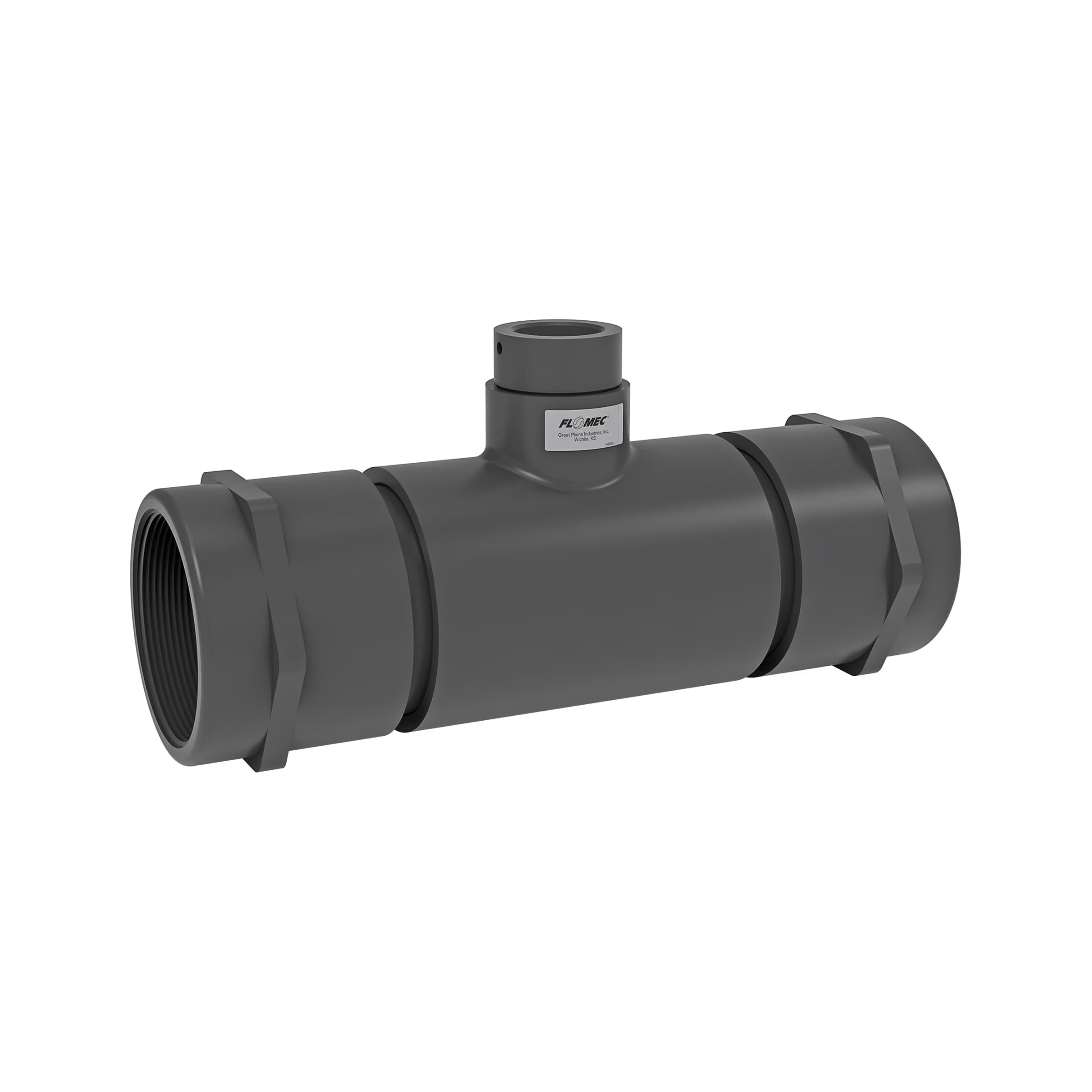 AQUAsonic 4" NPT Threaded PVC Tee