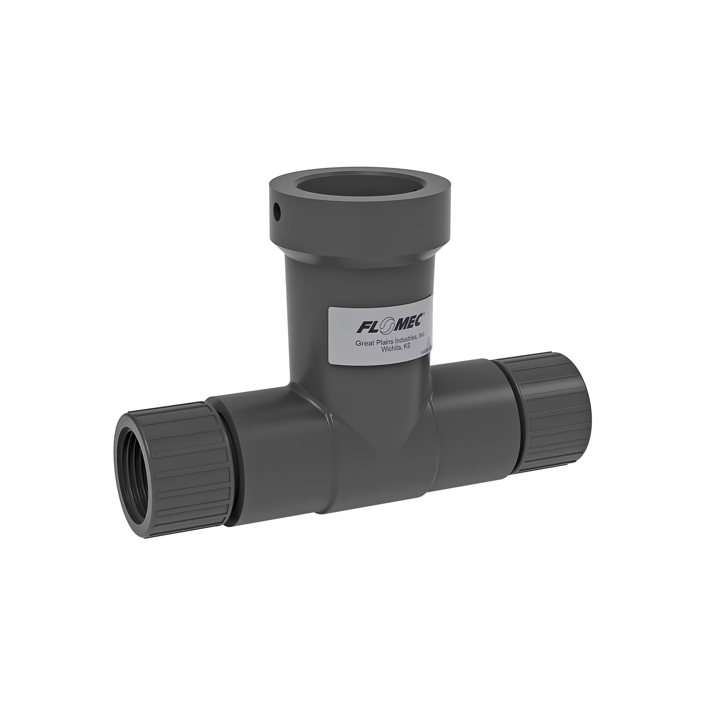 AQUAsonic 1" BSPT Threaded PVC Tee