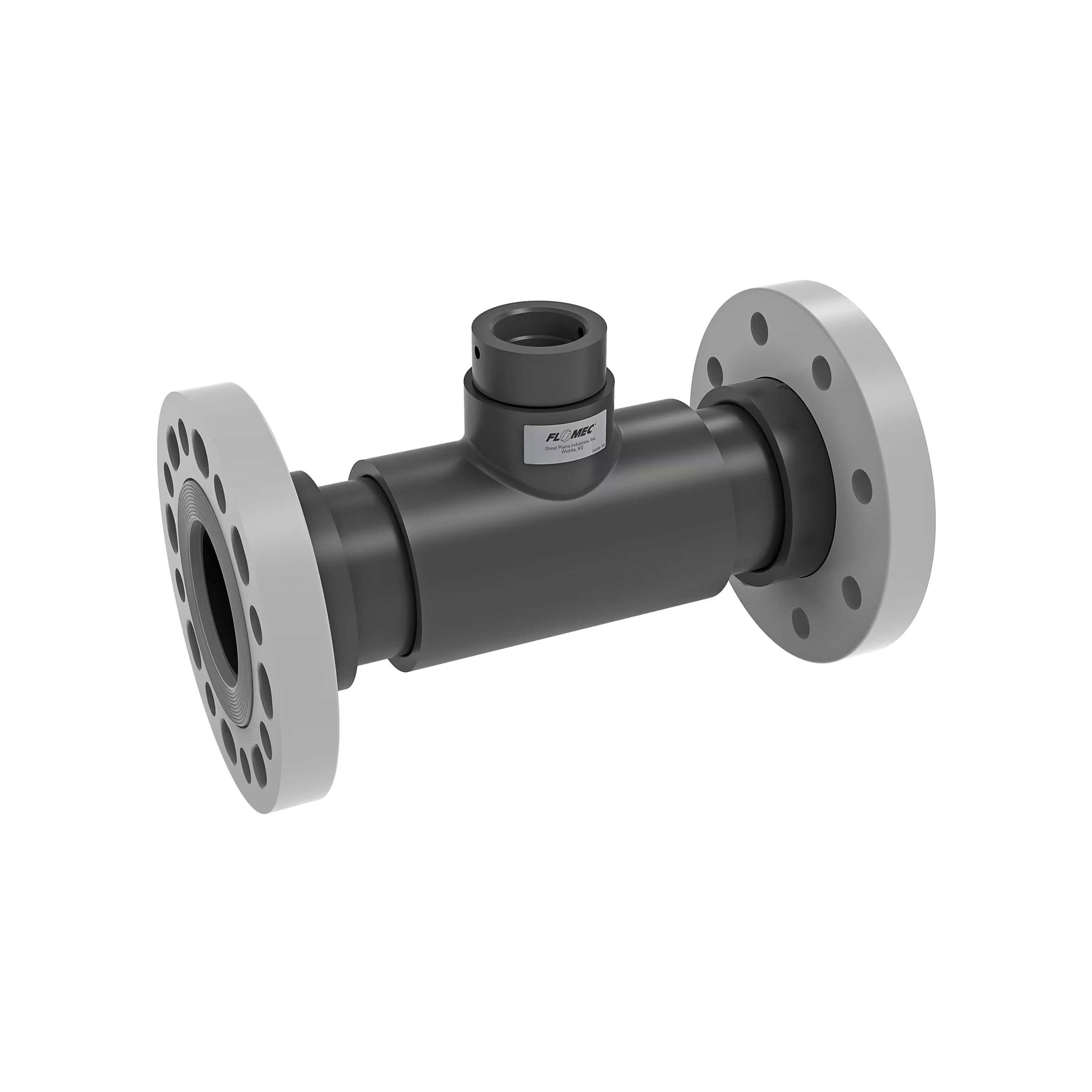 AQUAsonic 3" DIN Flange PVC Tee