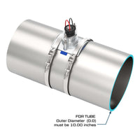 10" Ultrasonic Flow Sensor with Saddle for Tube