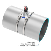 12" Ultrasonic Flow Sensor with Saddle for Tube