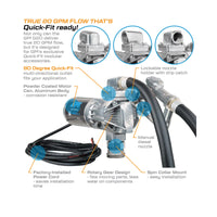 20 GPM 12V DC Fuel Transfer Pump with Manual Diesel Nozzle