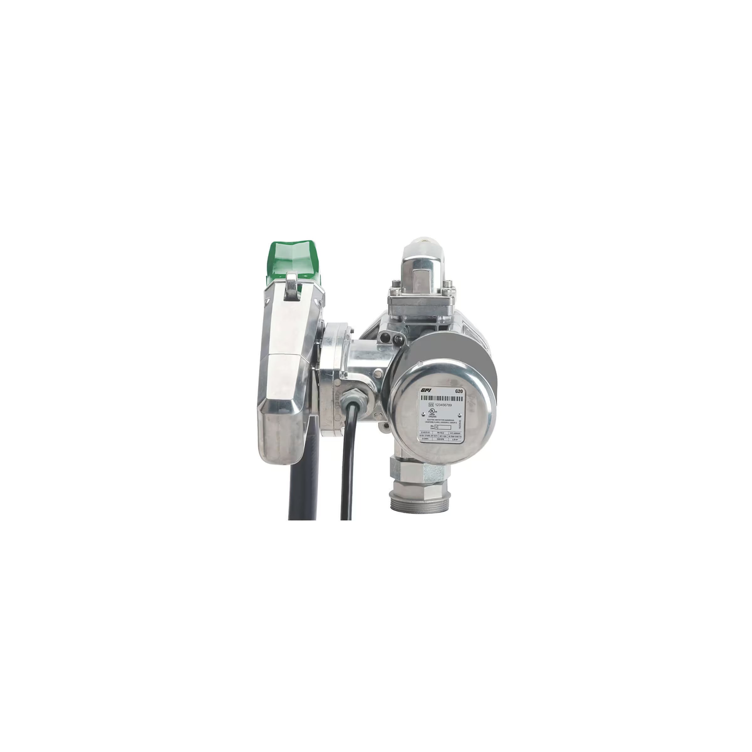 20 GPM 12V DC Fuel Transfer Pump with Auto Diesel Nozzle