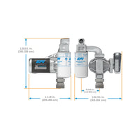 20 GPM 12V DC Fuel Transfer Pump with Auto Diesel Nozzle, Filter