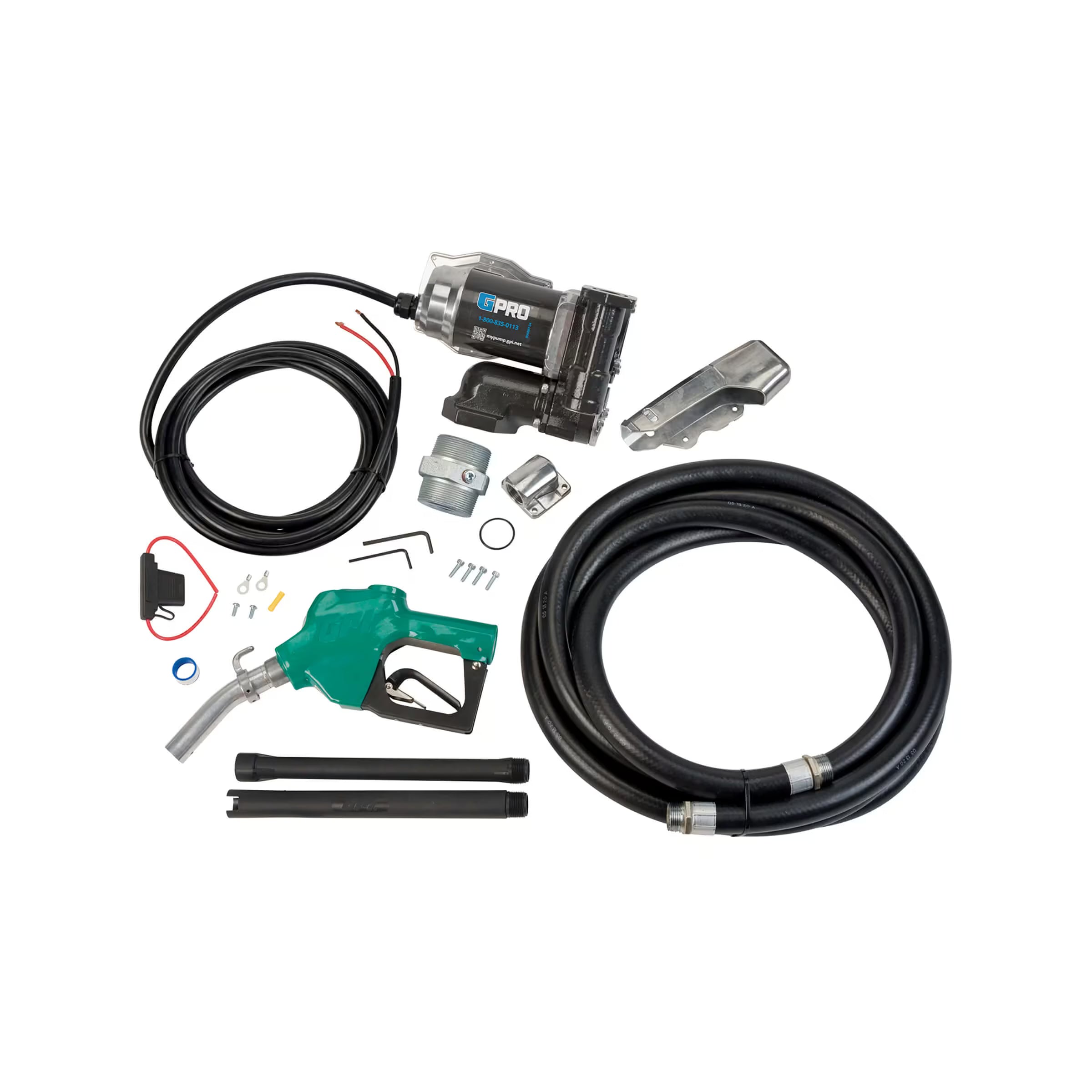 25 GPM 12V DC Fuel Transfer Pump with Auto Diesel Nozzle