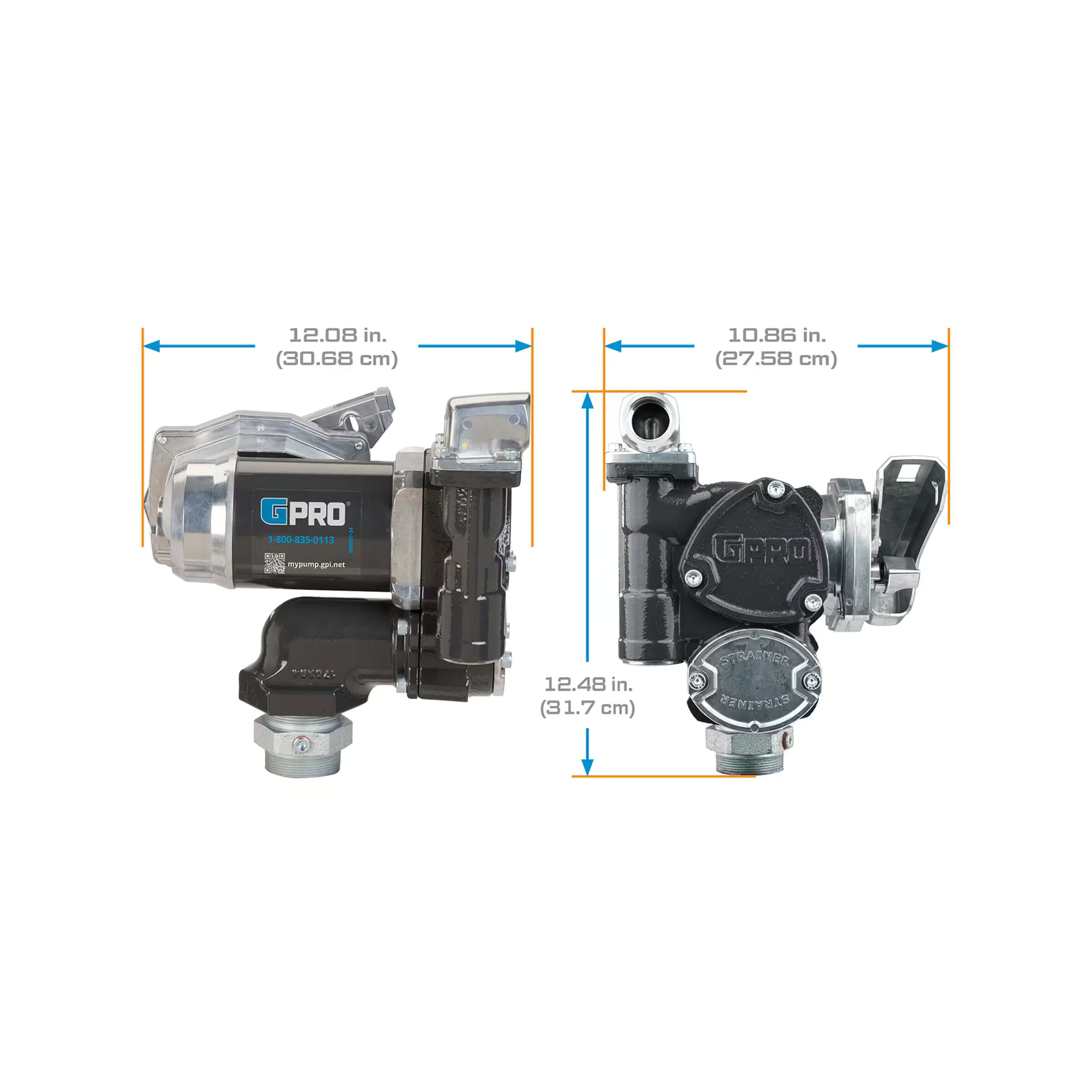 25 GPM 12V DC Fuel Transfer Pump with Power Cord