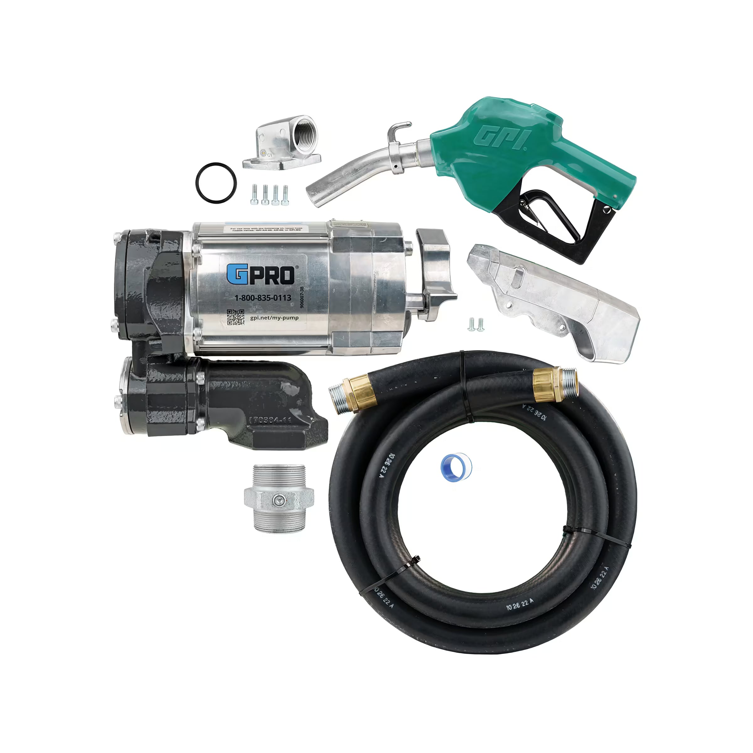 20 GPM 115V AC Fuel Transfer Pump for -40° F to 125° F with Auto Diesel Nozzle