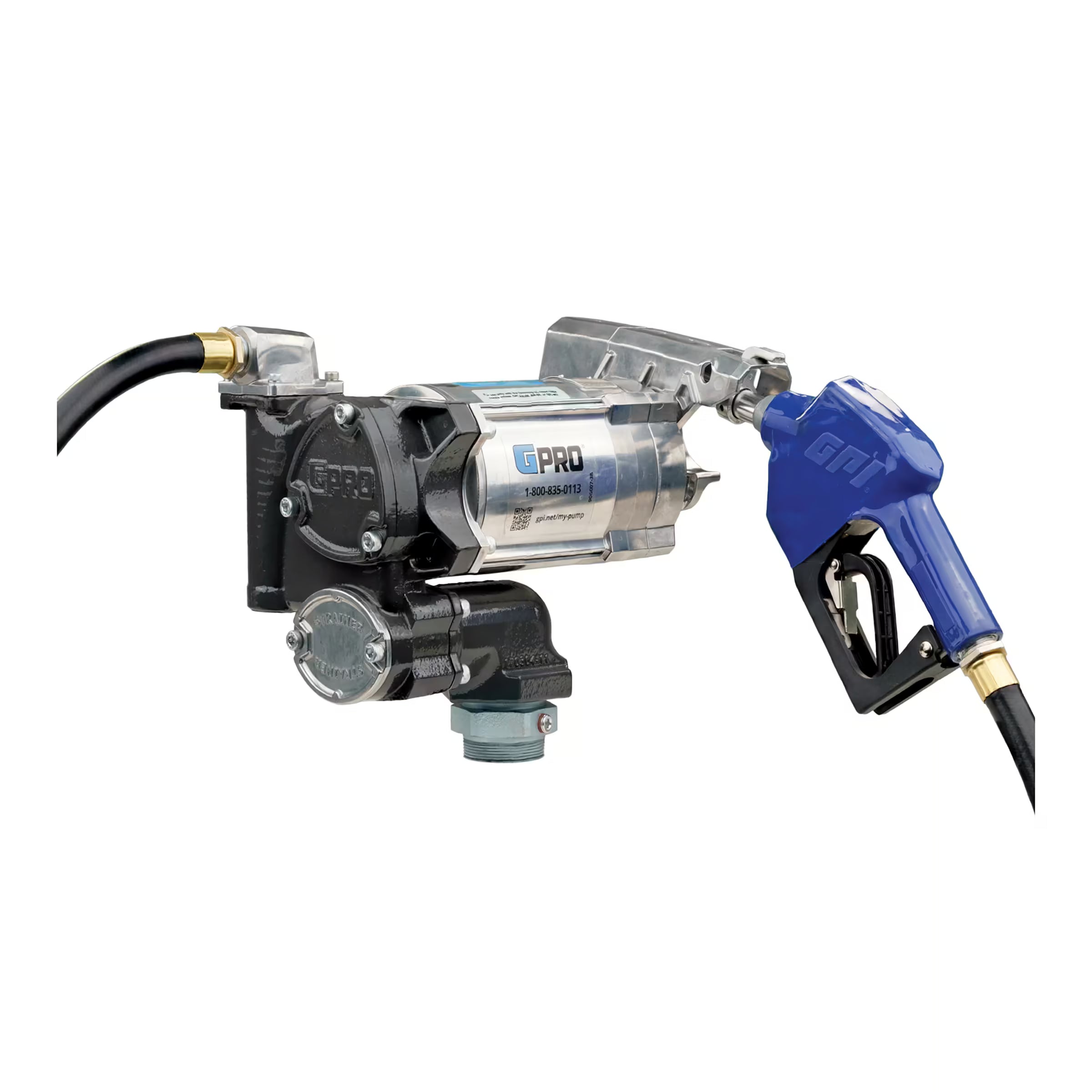 20 GPM 115V AC Fuel Transfer Pump with Auto Unleaded Nozzle 3/4-Inch Outlet