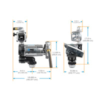 20 GPM 115V AC Fuel Transfer Pump with 19-114 L/min Meter, Manual Unleaded Nozzle