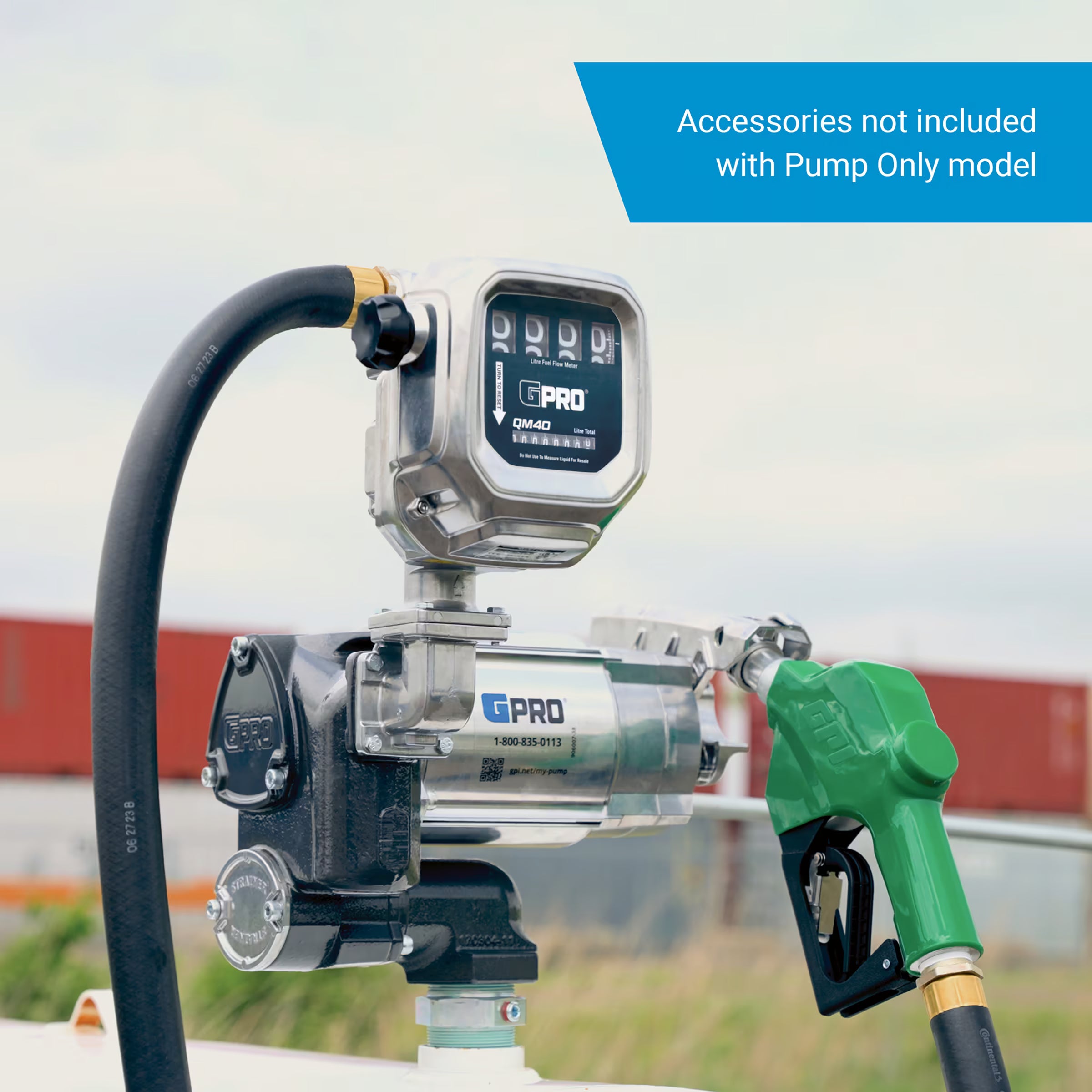 35 GPM 120V AC Fuel Transfer Pump with 8-150 L/min Meter