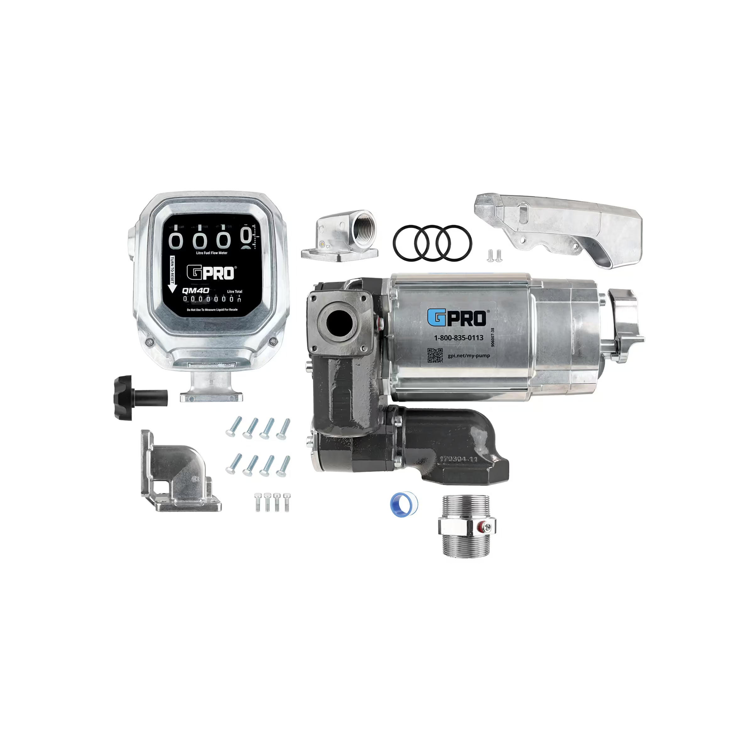 35 GPM 120V AC Fuel Transfer Pump with 8-150 L/min Meter
