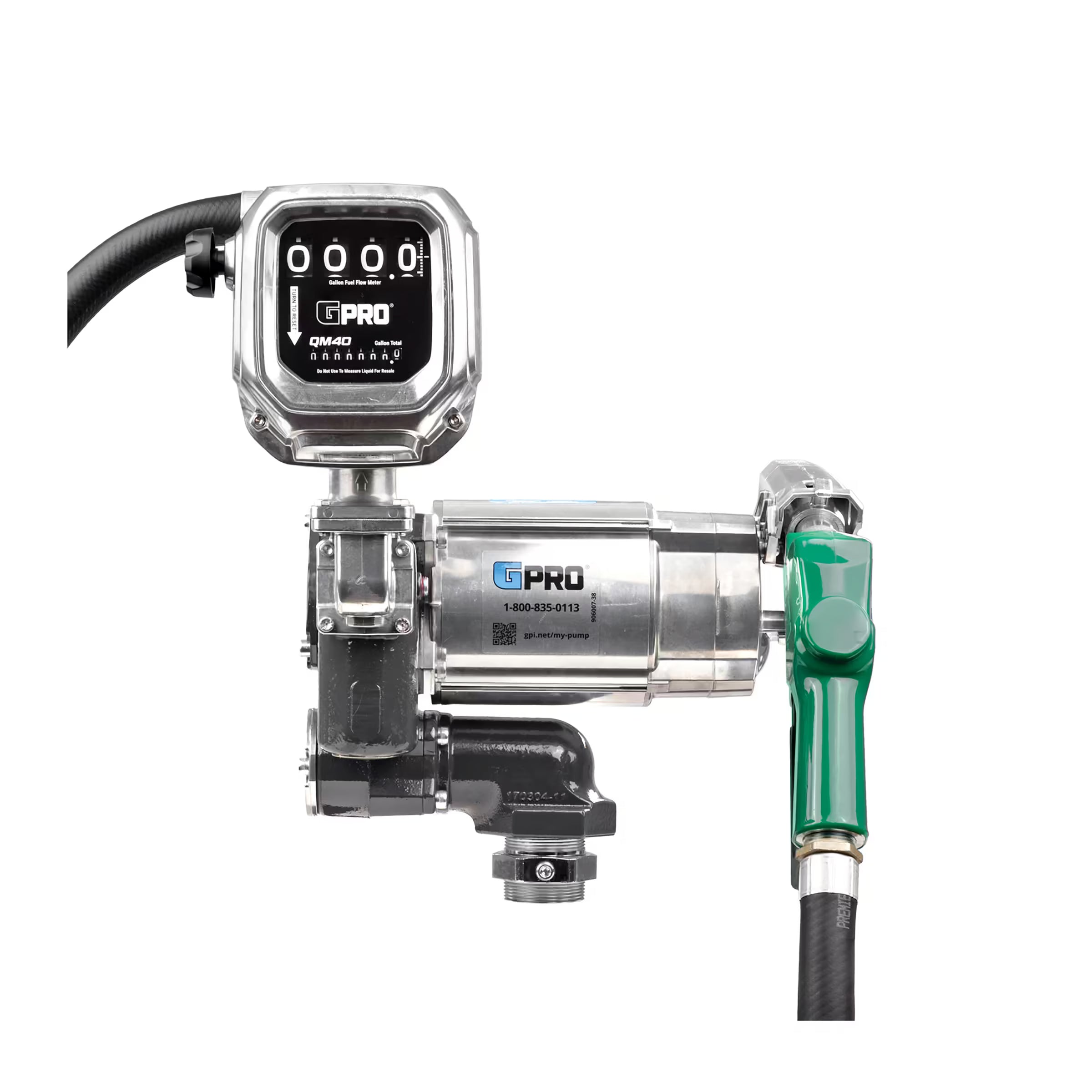 35 GPM 120V AC Fuel Transfer Pump with 2-40 GPM Meter, Auto Diesel Nozzle