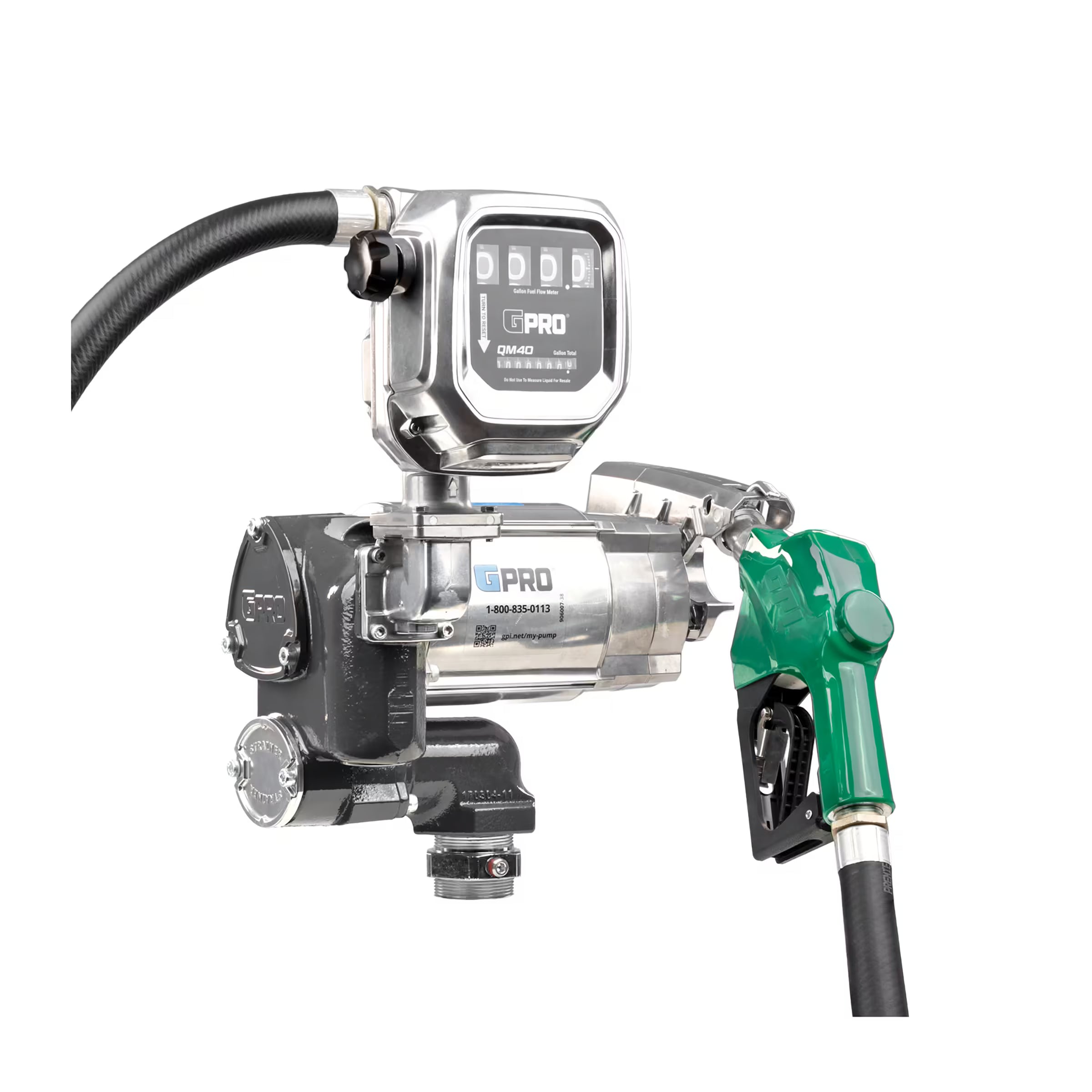35 GPM 120V AC Fuel Transfer Pump with 2-40 GPM Meter, Auto Diesel Nozzle
