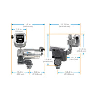35 GPM 120V AC Fuel Transfer Pump with 8-150 L/min Meter, Auto Diesel Nozzle