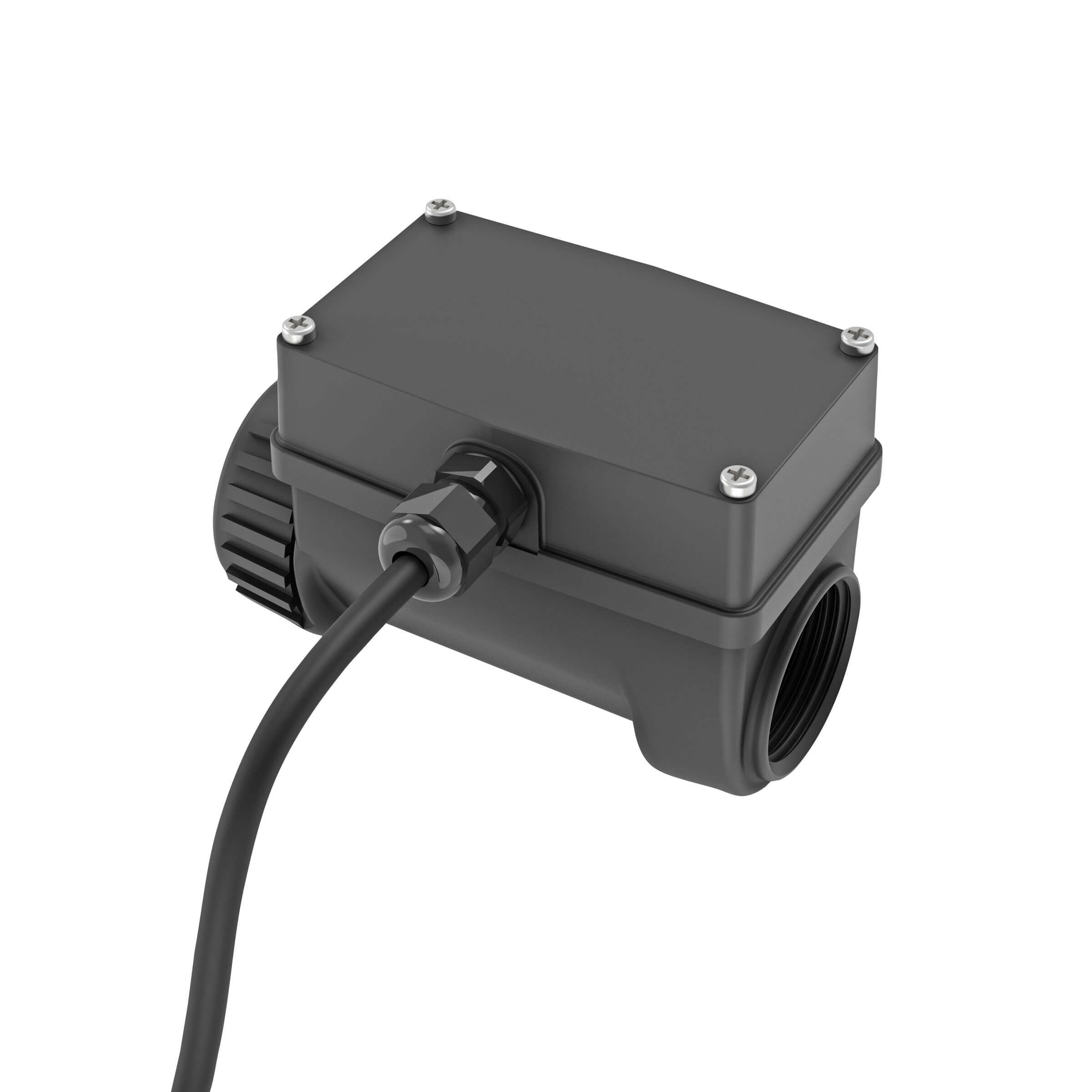 1" Turbine Nylon NPT A1 Blind Transmitter, Low Flow