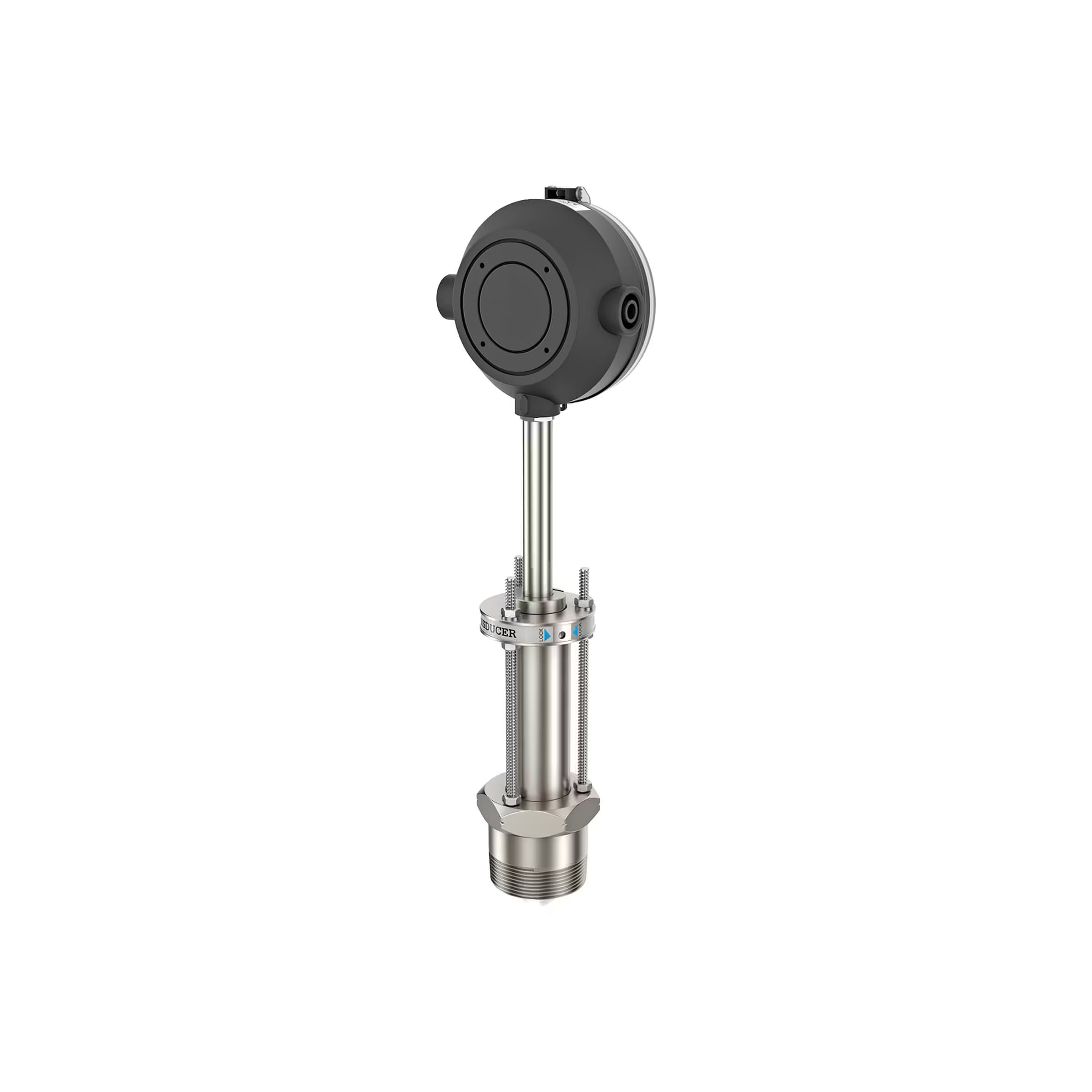 1.5" to 35.4" Paddlewheel Stainless Steel Flow Meter, Transmitter with Built-In Digital Display