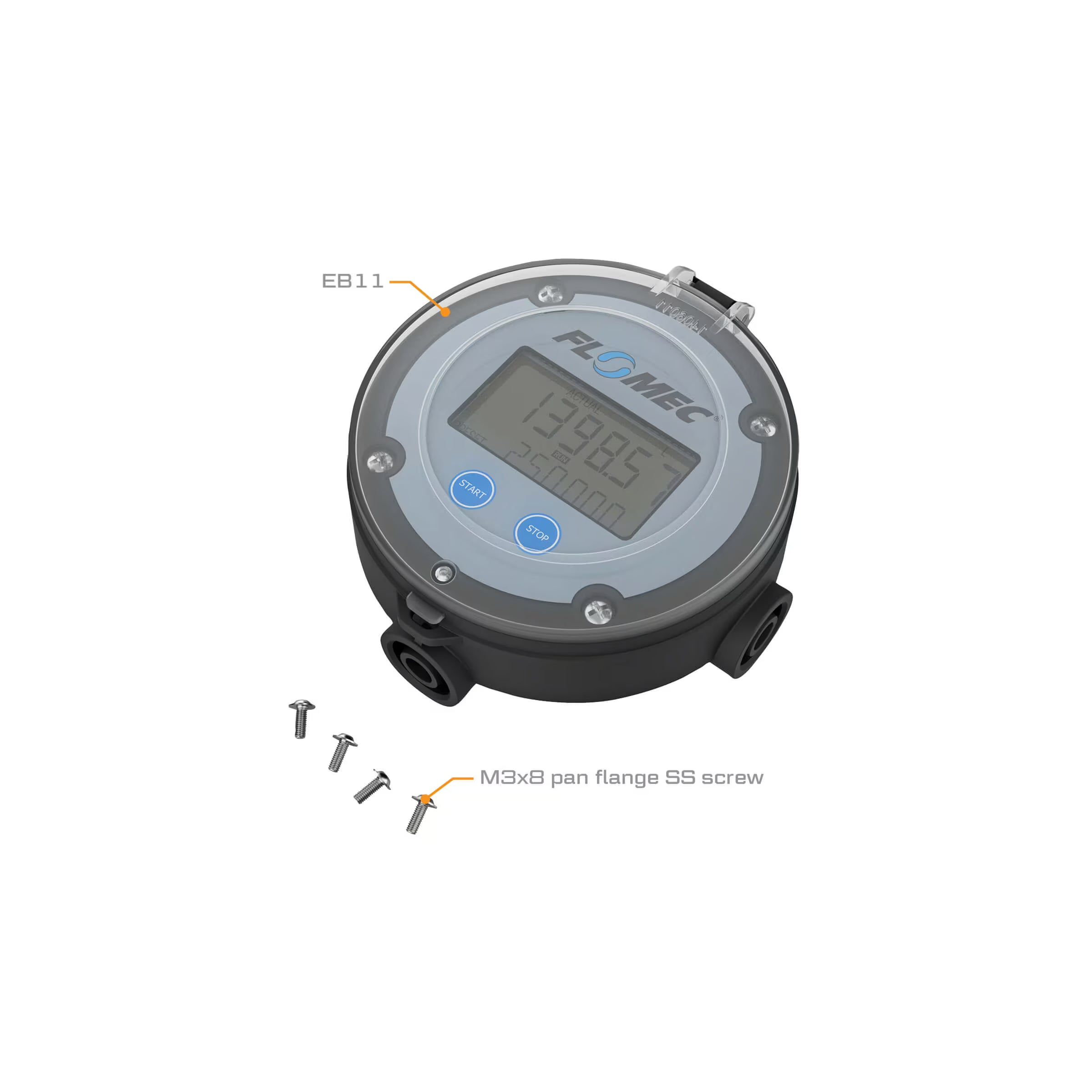 EB11 Dual Stage Batch Controller, Field Mount