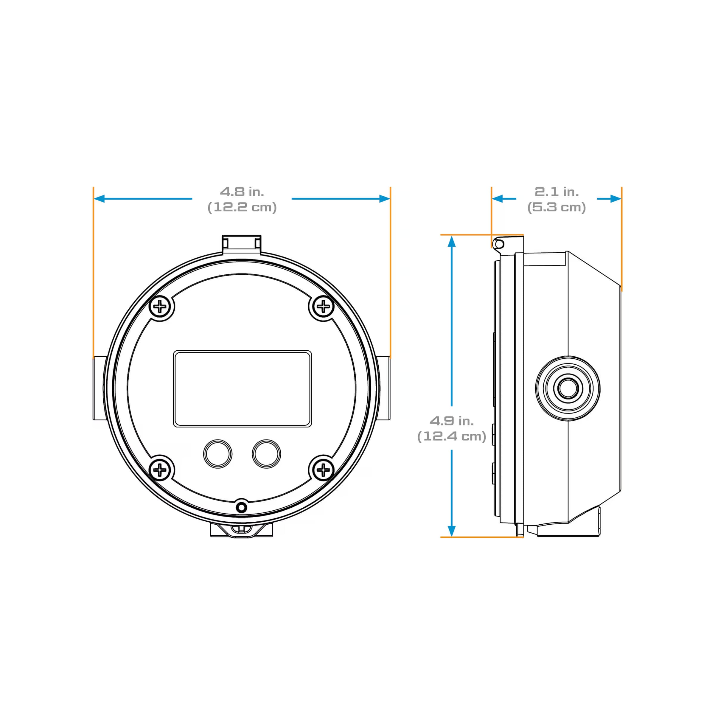 EB11 Dual Stage Batch Controller, Meter Mount