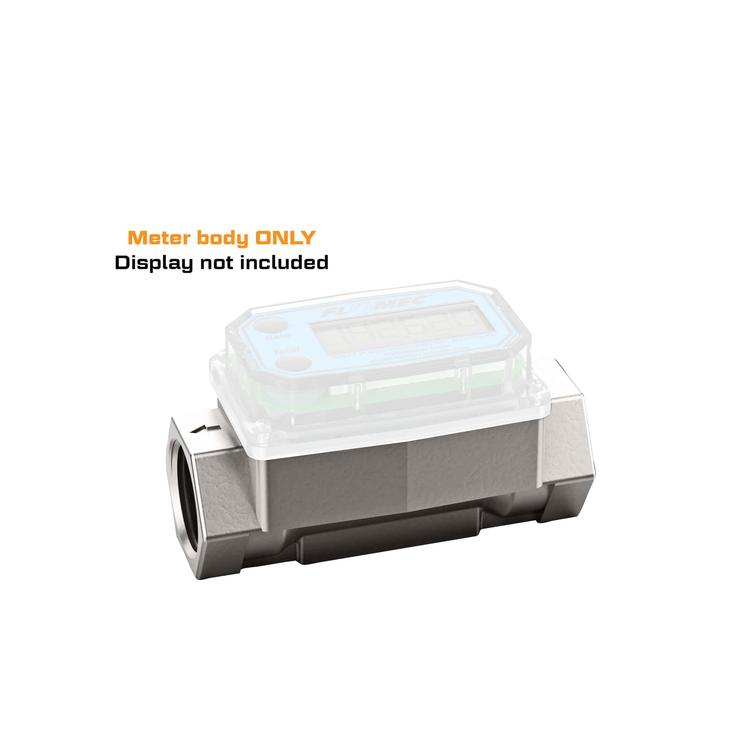 Replacement Body for 1-Inch NPT Aluminum G2 Flow Meter