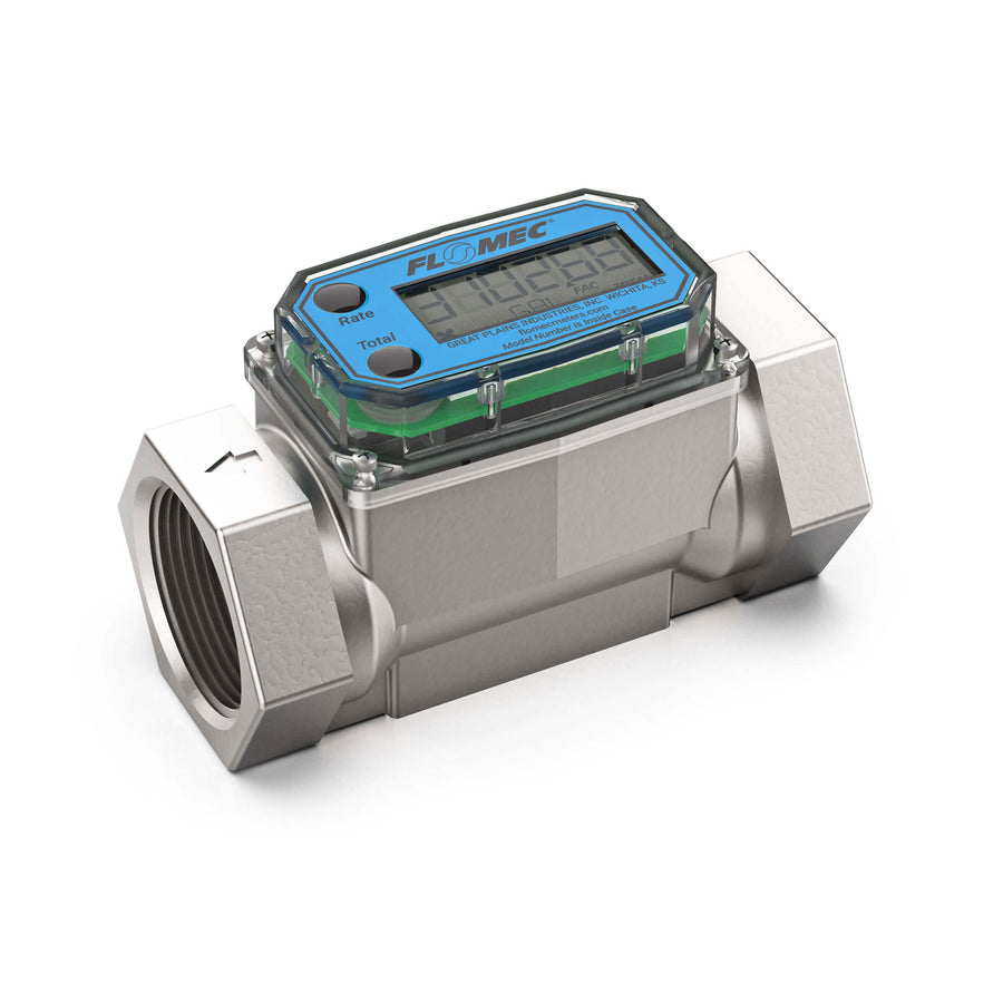 1-1/2" Turbine Aluminum NPT G2 Flow Meter with Digital Display, Hazardous Area Approved