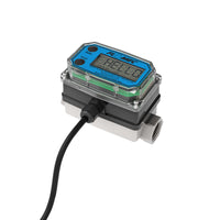 1/2" Turbine Stainless Steel NPT G2 Flow Meter with Digital Display, Transmitter