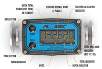 3/4" Stainless Steel High-Temperature G2 Flow Meter with Digital Display, Tri-Clamp