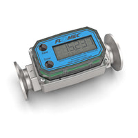 3/4" Turbine Stainless Steel Tri-Clamp G2 Flow Meter with Digital Display, Hazardous Area Approved