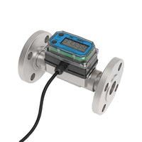 1" Turbine Stainless Steel ANSI Flange G2 Flow Meter with Digital Display, Transmitter