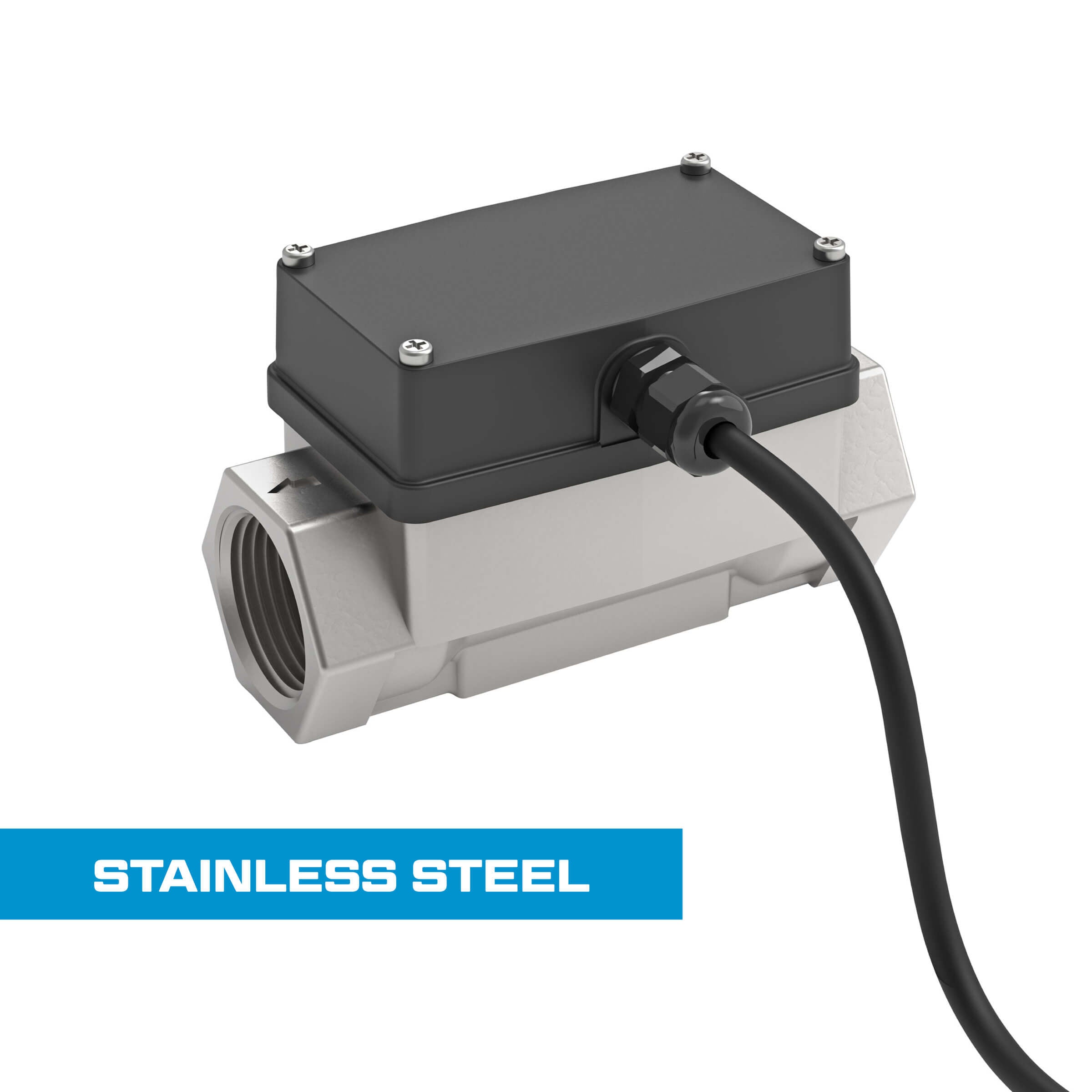 1" Turbine Stainless Steel NPT G2 Blind Transmitter