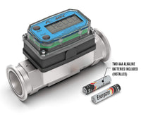 1" Stainless Steel High-Temperature G2 Flow Meter with Digital Display, Tri-Clamp