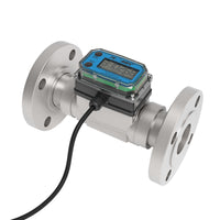 1-1/2" Turbine Stainless Steel #150 ANSI Flange G2 Flow Meter with Digital Display, Transmitter