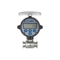 1" Stainless Steel 3A Sanitary G3A Flow Meter with RT14 Transmitter with Built-In Digital Display