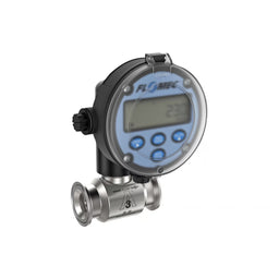 1" Stainless Steel 3A Sanitary G3A Flow Meter with RT14 Transmitter with Built-In Digital Display