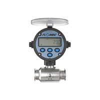 1-1/2" Stainless Steel 3A Sanitary G3A Flow Meter with RT14 Transmitter with Built-In Digital Display