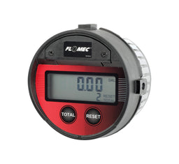 1/2" Oval Gear Aluminum NPT Flow Meter with Digital Display