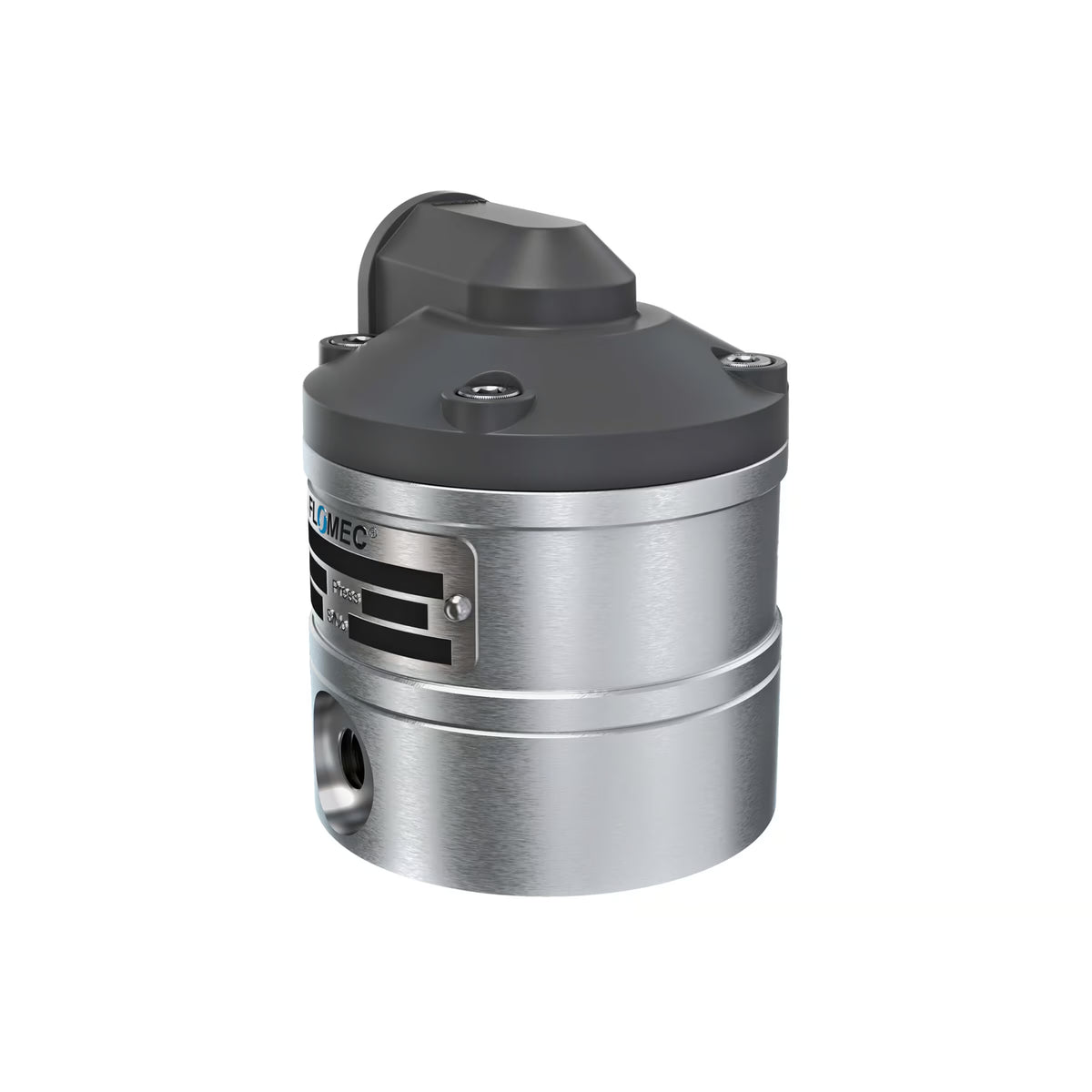 1/8" Oval Gear Aluminum NPT Blind Transmitter with Analog Output (4-20mA)