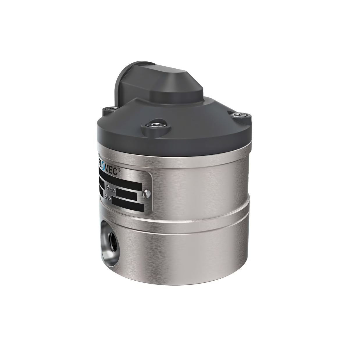 1/8" Oval Gear Stainless Steel NPT Blind Transmitter with Analog Output (4-20mA)