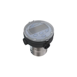 1/8" Oval Gear Stainless Steel NPT Flow Meter, RT14 Transmitter with Built-In Digital Display