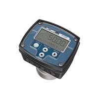 1/8" Oval Gear Stainless Steel NPT Flow Meter, RT40 Transmitter with Built-In Digital Display