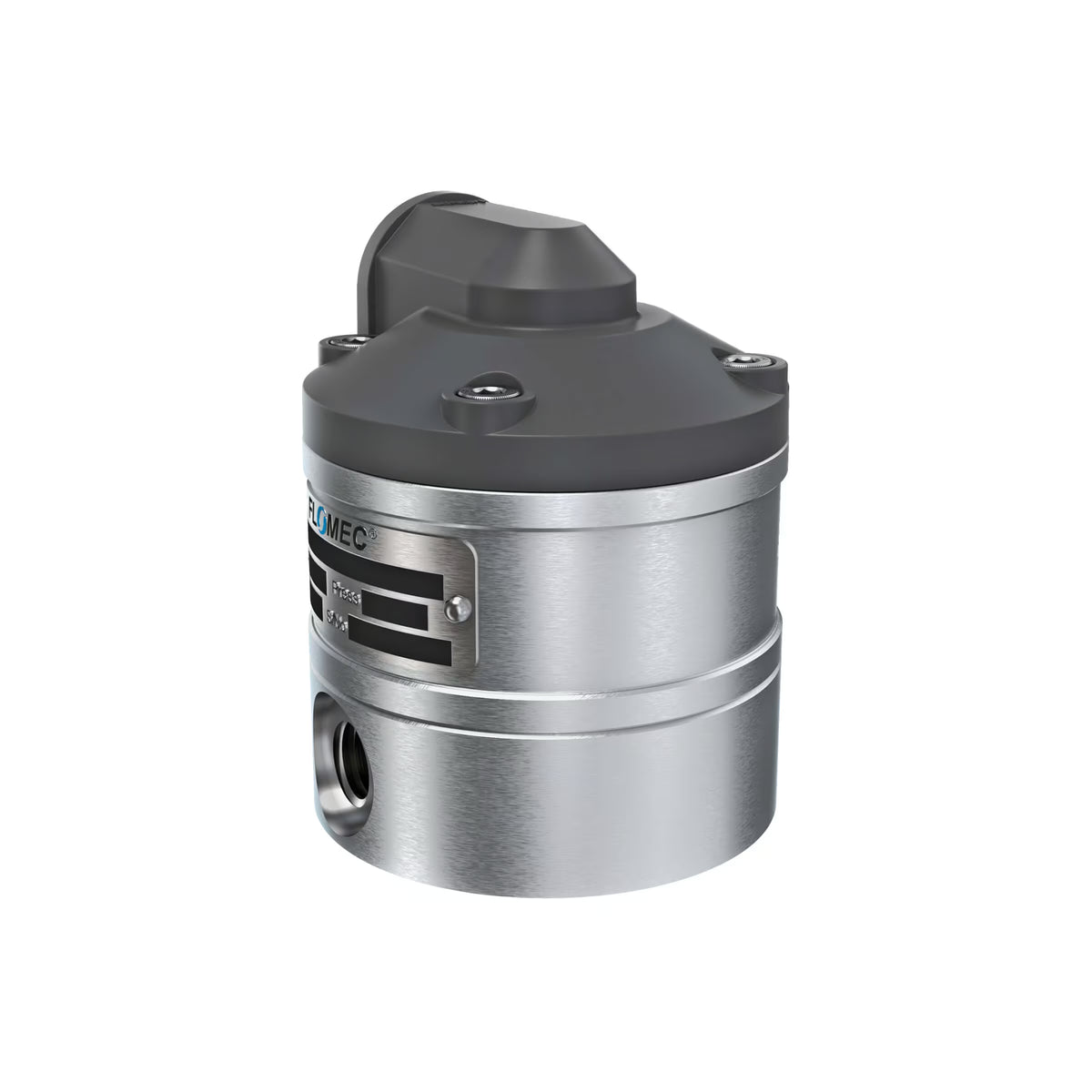 1/4" Oval Gear Aluminum NPT Blind Transmitter with Analog Output (4-20mA)