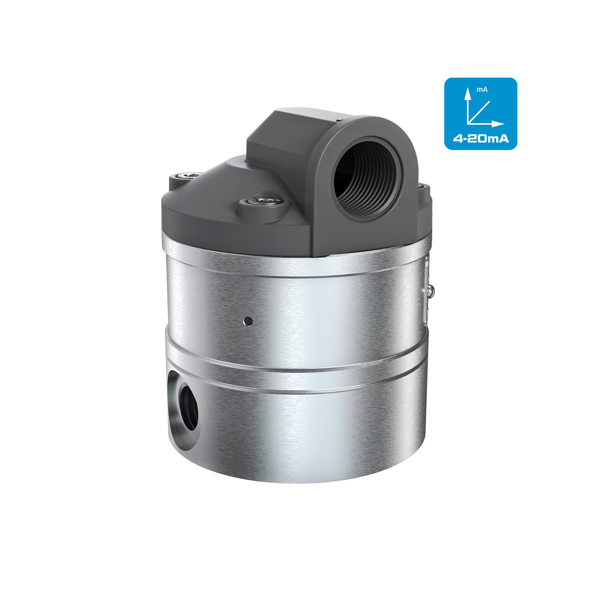 1/4" Oval Gear Aluminum NPT Blind Transmitter with Analog Output (4-20mA)